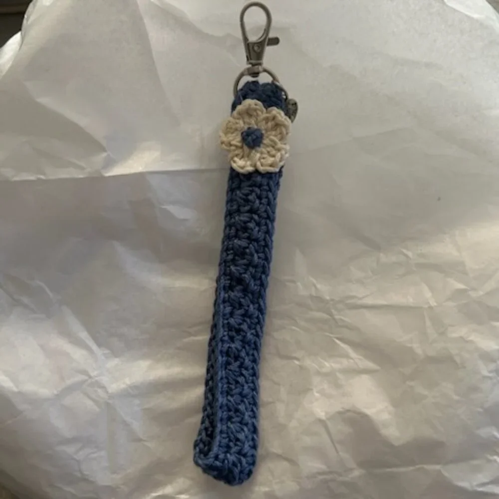 Handmade Crocheted Wristlet, Made with Love :)